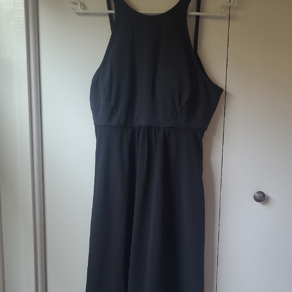 Prana Elegant Black Sleeveless Maxi Dress